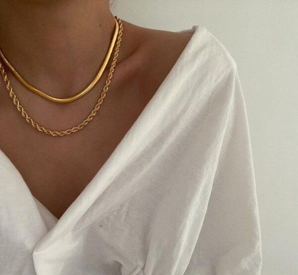 Collana Doppia Sottile